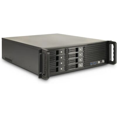 Inter-Tech 3U-3508 Rack Fekete - Szerversín támogatás ATX USB Inter-Tech 3U-3508 Rack Fekete - Szerversín támogatás ATX USB