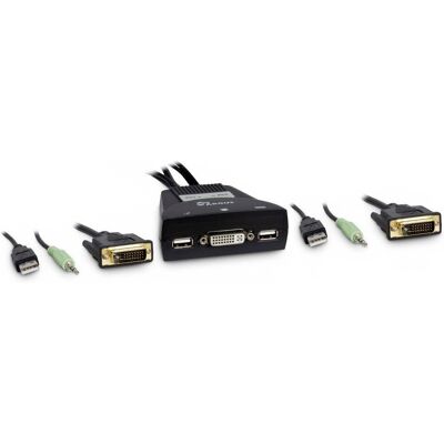 Inter-Tech LS-21DA Interruttore KVM DVI - Nero Inter-Tech LS-21DA Interruttore KVM DVI - Nero