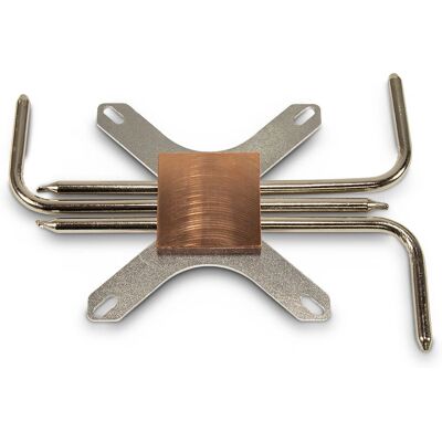 Inter-Tech IP-3 Passive CPU Cooler - Copper, Silver - Heatsink - 70W TDP Inter-Tech IP-3 Passive CPU Cooler - Copper, Silver - Heatsink - 70W TDP