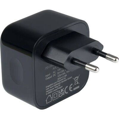 Inter-Tech PD-2036 Okostelefon Töltő - 36W - Fekete - 2 USB-C Inter-Tech PD-2036 Okostelefon Töltő - 36W - Fekete - 2 USB-C