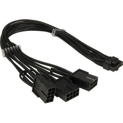 Adaptateur GPU Inter-Tech - 12VHPWR vers PCIe 8 broches - 34cm Adaptateur GPU Inter-Tech - 12VHPWR vers PCIe 8 broches - 34cm