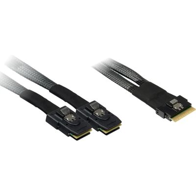 Inter-Tech 88885641 SAS Kabel - 0,75m - Schwarz Inter-Tech 88885641 SAS Kabel - 0,75m - Schwarz