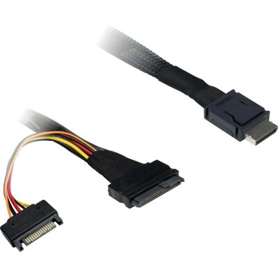 Inter-Tech 88885642 Serial Attached SCSI Kabel - 0,75 m, 32 Gbit/s Inter-Tech 88885642 Serial Attached SCSI Kabel - 0,75 m, 32 Gbit/s