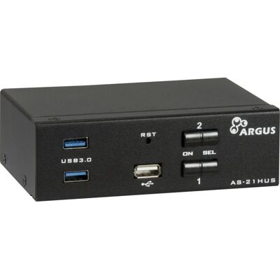 Inter-Tech AS-21HUS Interruttore KVM HDMI a 2 Porte - Nero Inter-Tech AS-21HUS Interruttore KVM HDMI a 2 Porte - Nero