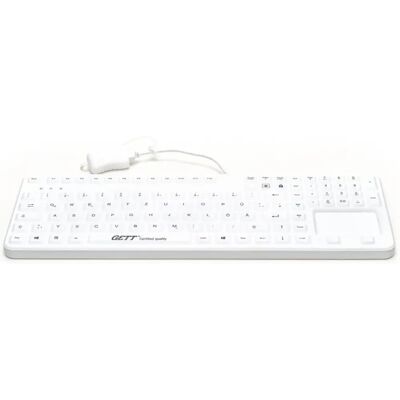 GETT KG26236 Weiße Wasserfeste Tastatur - Tastatur GETT KG26236 Weiße Wasserfeste Tastatur - Tastatur