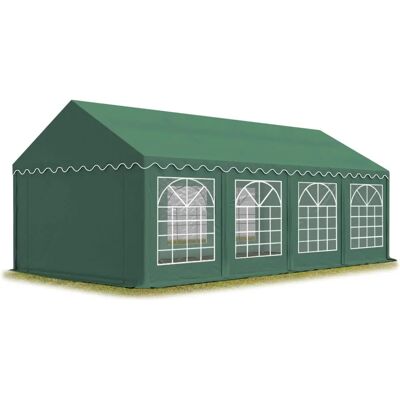 Tenda da Festa Toolport 4x8m Verde Scuro - PVC 700 Impermeabile Tenda da Festa Toolport 4x8m Verde Scuro - PVC 700 Impermeabile