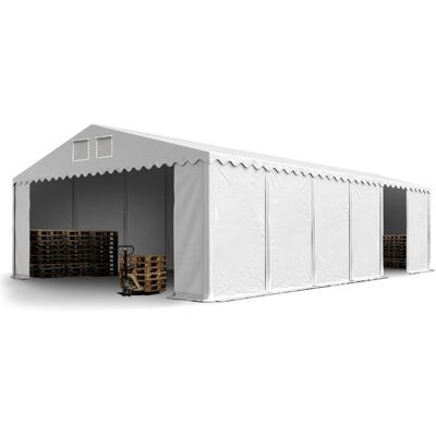 Varastokatos 8x12m - Valkoinen, PVC 800, 2.6m Sivut Varastokatos 8x12m - Valkoinen, PVC 800, 2.6m Sivut