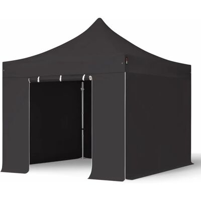 Gazebo pieghevole 3x3m PES 800 professionale in alluminio - con pannelli laterali Gazebo pieghevole 3x3m PES 800 professionale in alluminio - con pannelli laterali