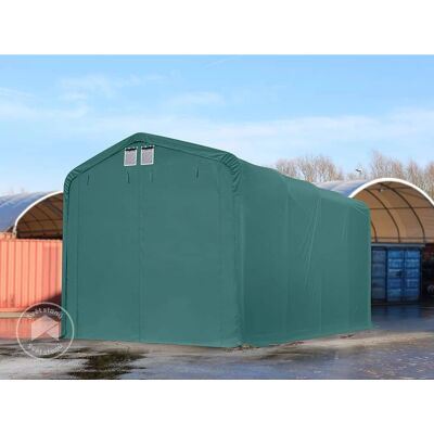 Toolport 4x8m Lagerhytte - Stål, Grønn Toolport 4x8m Lagerhytte - Stål, Grønn
