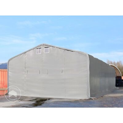 Toolport 8x36m Grey Storage Shelter - Heavy Duty PVC 850 Toolport 8x36m Grey Storage Shelter - Heavy Duty PVC 850