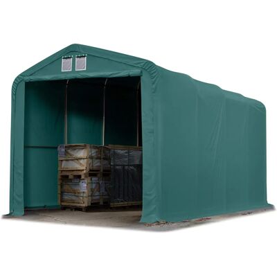 TOOLPORT 4x8m Storage Shelter - Heavy-duty Steel Frame TOOLPORT 4x8m Storage Shelter - Heavy-duty Steel Frame