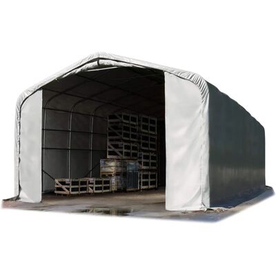TOOLPORT 6x12m Storage Shelter - Fire Resistant Grey TOOLPORT 6x12m Storage Shelter - Fire Resistant Grey