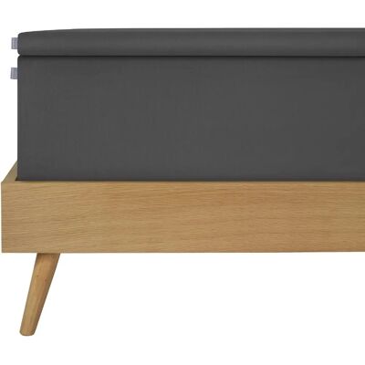 SCHIESSER Topper-Spannbettlaken - Jersey-Elasthan, 20cm, Grau SCHIESSER Topper-Spannbettlaken - Jersey-Elasthan, 20cm, Grau