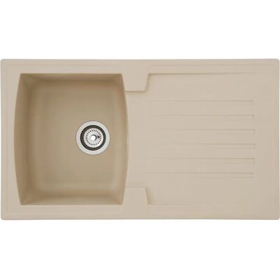 Respekta Boston Kitchen Sink - Beige Sand - Impact Resistant - 86x50cm Respekta Boston Kitchen Sink - Beige Sand - Impact Resistant - 86x50cm