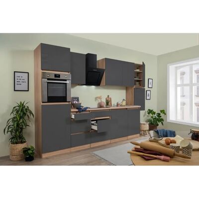 Respekta - Lorena 330 - rovere grigio - 330 cm - Blocco cucina Respekta - Lorena 330 - rovere grigio - 330 cm - Blocco cucina