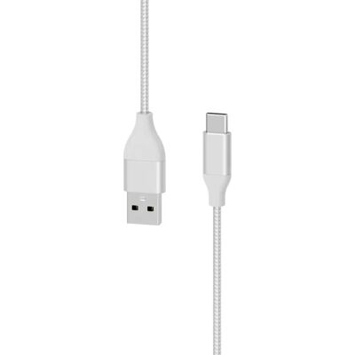 XLayer 217082 Câble USB - 1,5m Argent - Données et Charge - Publicité XLayer 217082 Câble USB - 1,5m Argent - Données et Charge - Publicité