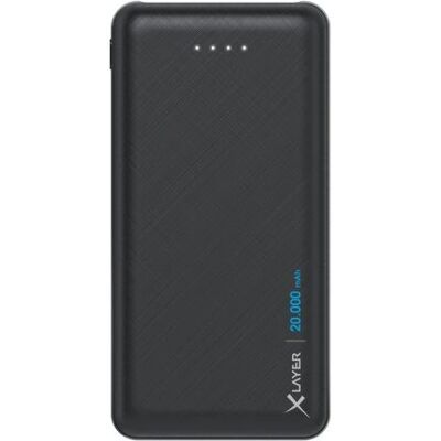XLayer Powerbank Lithium Polymer 20000 mAh Schwarz - Powerbank XLayer Powerbank Lithium Polymer 20000 mAh Schwarz - Powerbank