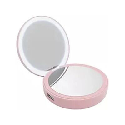 Lotta Power - Make-up mirror - 4000 mAh - Rosa - Powerbank Lotta Power - Make-up mirror - 4000 mAh - Rosa - Powerbank