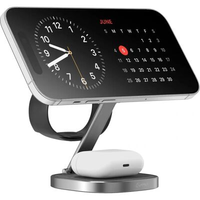 XLayer MagFix Pro 3 en 1 Chargeur sans fil - 15W rapide - Publicité XLayer MagFix Pro 3 en 1 Chargeur sans fil - 15W rapide - Publicité