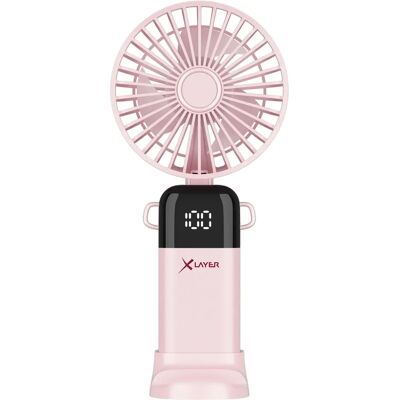XLayer - Smartphone-Ständer Ventilator 1200mAh - Rosa - Handheld fan XLayer - Smartphone-Ständer Ventilator 1200mAh - Rosa - Handheld fan