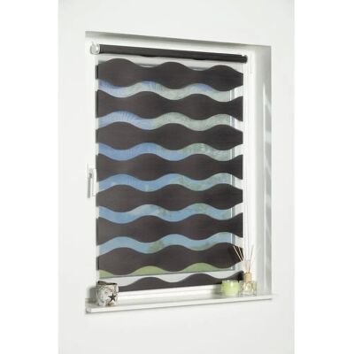 K-HOME - Welle - Grau - 150x70 cm - Doppelrollo K-HOME - Welle - Grau - 150x70 cm - Doppelrollo