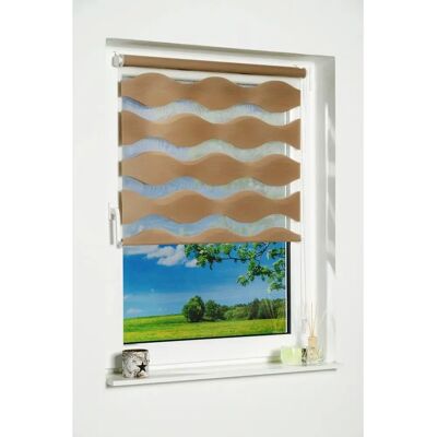 K-HOME - Welle - Taupe - 150x90 cm - Duo roller blind K-HOME - Welle - Taupe - 150x90 cm - Duo roller blind