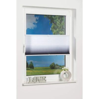 K-HOME Farbverlauf Plissee - 210cm x 60cm - Grau K-HOME Farbverlauf Plissee - 210cm x 60cm - Grau