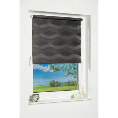 K-HOME Welle Rollos 200x80 cm grau (anthrazit) - Double roller blind K-HOME Welle Rollos 200x80 cm grau (anthrazit) - Double roller blind