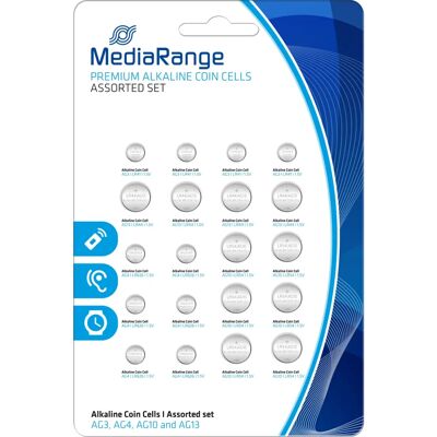 Piles Alcalines MediaRange MRBAT119 - Pack de 20 - Publicité Piles Alcalines MediaRange MRBAT119 - Pack de 20 - Publicité
