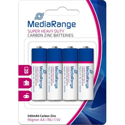 MediaRange MRBAT144 Pile zinc-carbon AA - Ménage - Publicité MediaRange MRBAT144 Pile zinc-carbon AA - Ménage - Publicité
