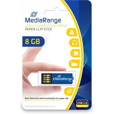 MediaRange MR975 USB Flash Drive - Blue MediaRange MR975 USB Flash Drive - Blue