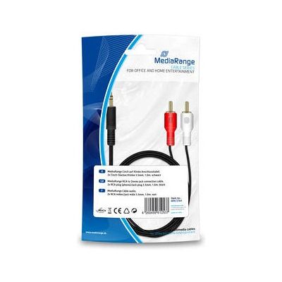 MediaRange MRCS164 1m RCA Stereo Kabel - Audiokabel MediaRange MRCS164 1m RCA Stereo Kabel - Audiokabel
