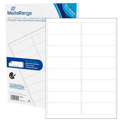 MediaRange MRINK147 White Labels - Labels MediaRange MRINK147 White Labels - Labels