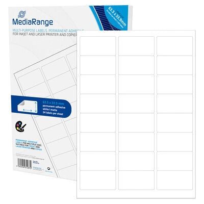 MediaRange MRINK150 Weiße Universal Etiketten - Etiketten MediaRange MRINK150 Weiße Universal Etiketten - Etiketten