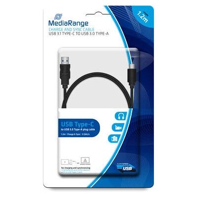 MediaRange USB 3.2 Gen 1 Kabel 1,2 m - USB A auf USB C MediaRange USB 3.2 Gen 1 Kabel 1,2 m - USB A auf USB C