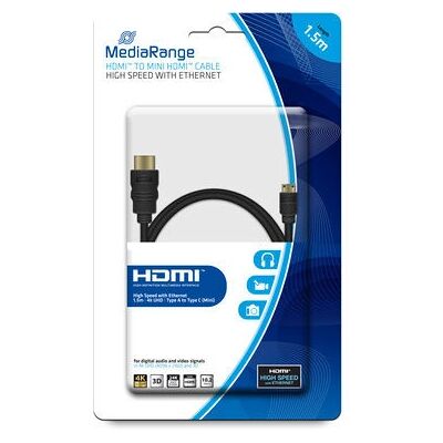 MediaRange MRCS165 HDMI Kabel - 1,5 m - Schwarz MediaRange MRCS165 HDMI Kabel - 1,5 m - Schwarz