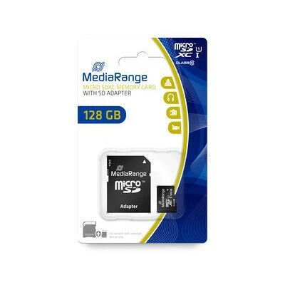 MediaRange MR945 128GB MicroSDXC UHS-I Classe 10 - Carte mémoire - Publicité MediaRange MR945 128GB MicroSDXC UHS-I Classe 10 - Carte mémoire - Publicité
