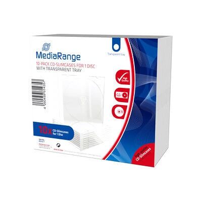 MediaRange - BOX32-T - Transparent - 1 Disque - Boîtier CD/DVD - Publicité MediaRange - BOX32-T - Transparent - 1 Disque - Boîtier CD/DVD - Publicité
