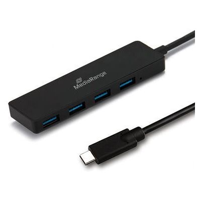 MediaRange MRCS508 USB-Hub - 4-fach, Schwarz MediaRange MRCS508 USB-Hub - 4-fach, Schwarz
