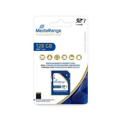 Carte mémoire MediaRange MR969 - 128GB, SDXC, Classe 10, Bleu - Publicité Carte mémoire MediaRange MR969 - 128GB, SDXC, Classe 10, Bleu - Publicité
