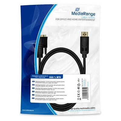 MediaRange MRCS199 Video Kabeladapter - 2m DisplayPort DVI MediaRange MRCS199 Video Kabeladapter - 2m DisplayPort DVI