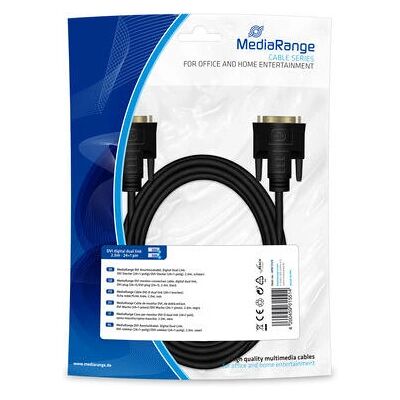 MediaRange MRCS129 DVI Kabel - 2m Schwarz MediaRange MRCS129 DVI Kabel - 2m Schwarz
