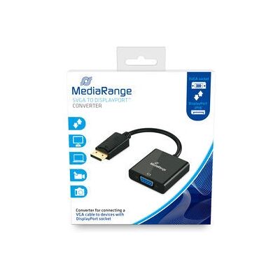 MediaRange MRCS173 VGA zu DisplayPort Adapter - Schwarz MediaRange MRCS173 VGA zu DisplayPort Adapter - Schwarz