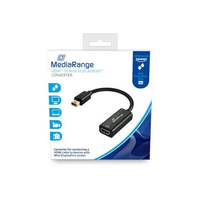 MediaRange MRCS176 Mini DisplayPort HDMI Kabel - Schwarz MediaRange MRCS176 Mini DisplayPort HDMI Kabel - Schwarz