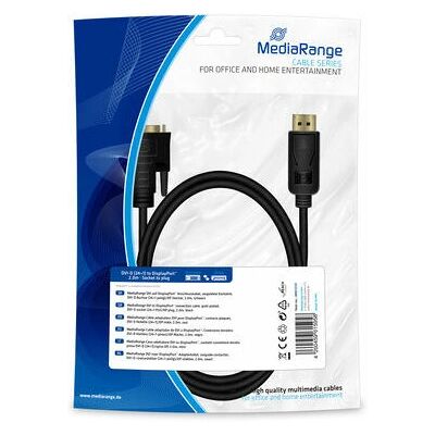 MediaRange MRCS131 Video Kabeladapter - 2m DisplayPort DVI-D Schwarz MediaRange MRCS131 Video Kabeladapter - 2m DisplayPort DVI-D Schwarz
