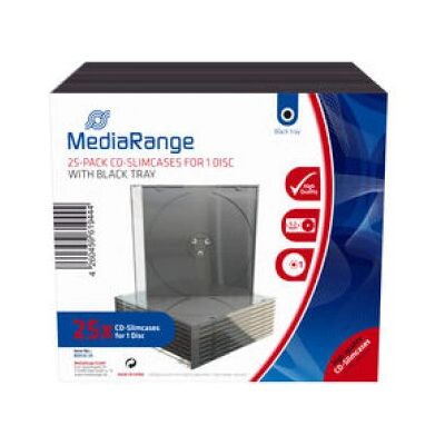 MediaRange Modell MRBOX32-25 Tunn optisk skivfodral - Optisk skivfodral MediaRange Modell MRBOX32-25 Tunn optisk skivfodral - Optisk skivfodral