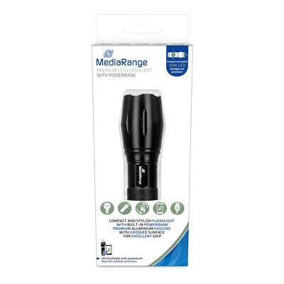 MediaRange MR735 LED Taschenlampe - Schwarz - 250 Lumen MediaRange MR735 LED Taschenlampe - Schwarz - 250 Lumen