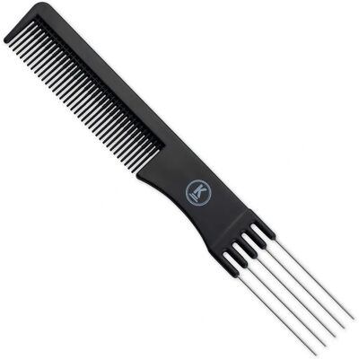 Pente Touping K-Pro - Ferramenta de Estilo com Garfo de Metal e Dentes Finos Pente Touping K-Pro - Ferramenta de Estilo com Garfo de Metal e Dentes Finos