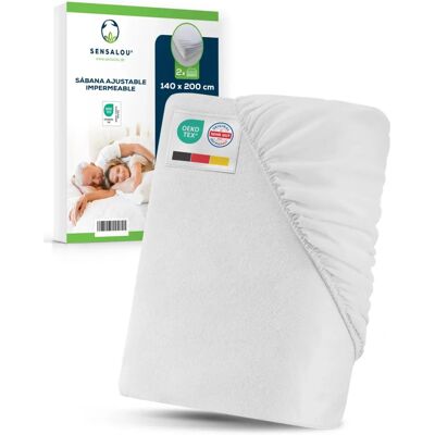 Sensalou Protetor de colchão impermeável - Kit com 2 - 100x200cm Sensalou Protetor de colchão impermeável - Kit com 2 - 100x200cm