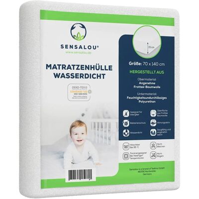 Sottocasco Impermeabile Sensalou - Anti-Allergia, 70x140x15cm Sottocasco Impermeabile Sensalou - Anti-Allergia, 70x140x15cm